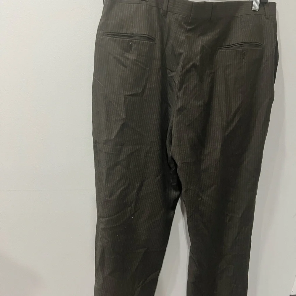 Kenneth Cole grey striped pants suit coat and pants size 44R